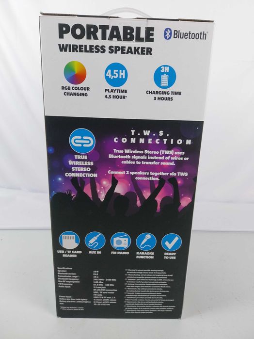 Głośnik z efektem świetlnym