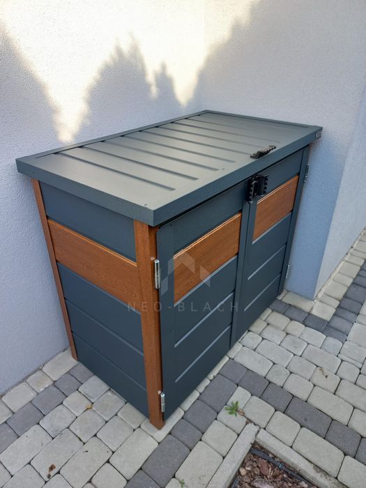 Zabudowa Koszy Na Śmieci Wiata Śmietnikowa 120X65X110 Cm 2X120L Nb221
