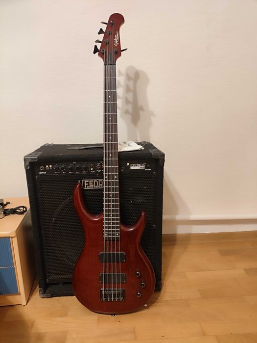 Gitara basowa pięciostrunowa+combo