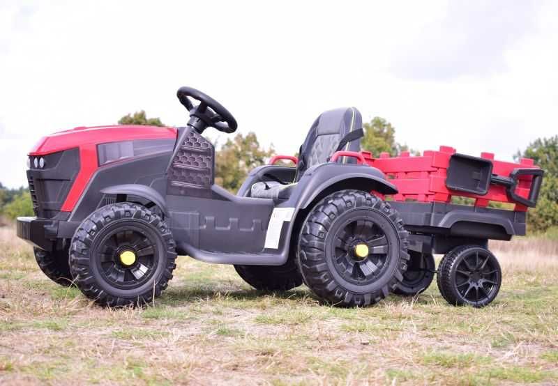 Autko na akumulator WIELKI TRAKTOR Z PRZYCZEPĄ auto traktorek