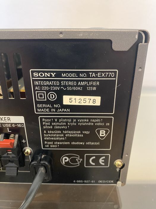 Підсилювач усилитель Sony TA-EX 770