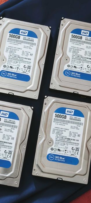 4 discos Hdd 500GB - 7200RPM - SATAIII (6Gb/s)