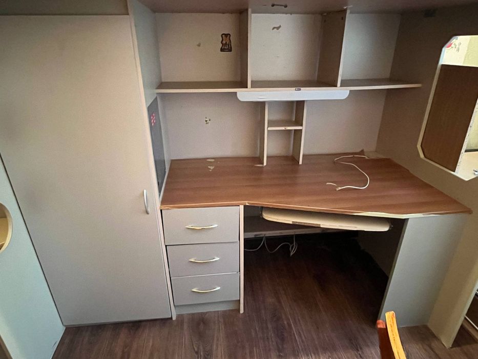 Детская кровать - чердак (3 в 1). Б/у.