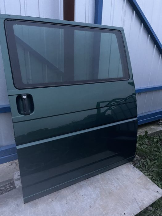 Drzwi lewe boczne suwane vw t4 szyba as3