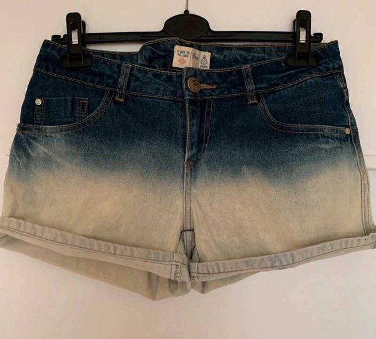 Szorty dwukolorowe ombre