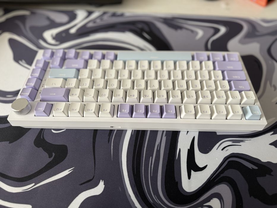 Ajazz AK820 !ГАРАНТІЯ! біло фіолетова клавіатура RGB нова ТОП