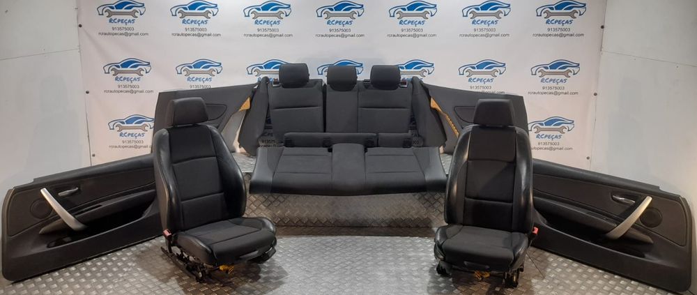 BANCO BANCOS BMW SERIE 1 E81 PACK M PELE TECIDO QUARTELA QUARTELAS