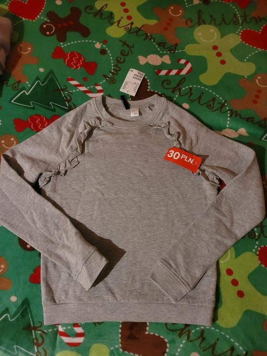 Szara ciepła bluza H&M ,