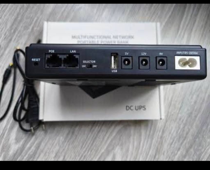 ДБЖ + 4 акамулятора Panasonic 3400mah  UPS -DC1018L  для роутерів  мод