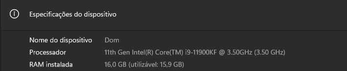 Computador Gaming i9 11ª Ger | GTX 1660 Super | 16GB RAM | SSD 1T