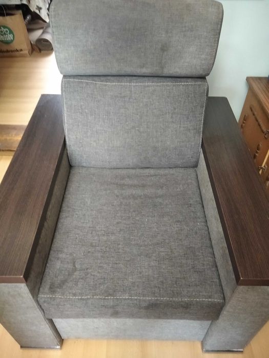 Stabilny,masywny fotel