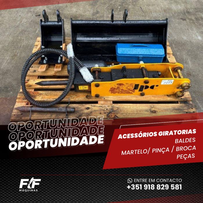 Baldes / Martelo / Engate Rápido / Pinça  / Acessórios Giratórias