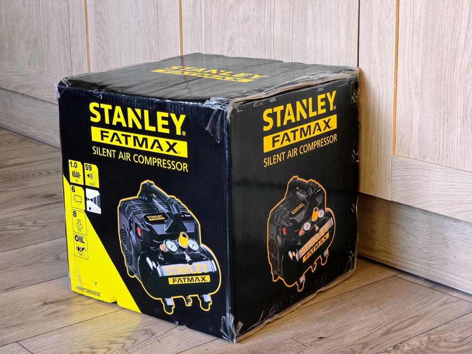 Cichy Mobilny Kompresor Stanley Fatmax 2-Tłokowy 59dB 1KM Sprężarka