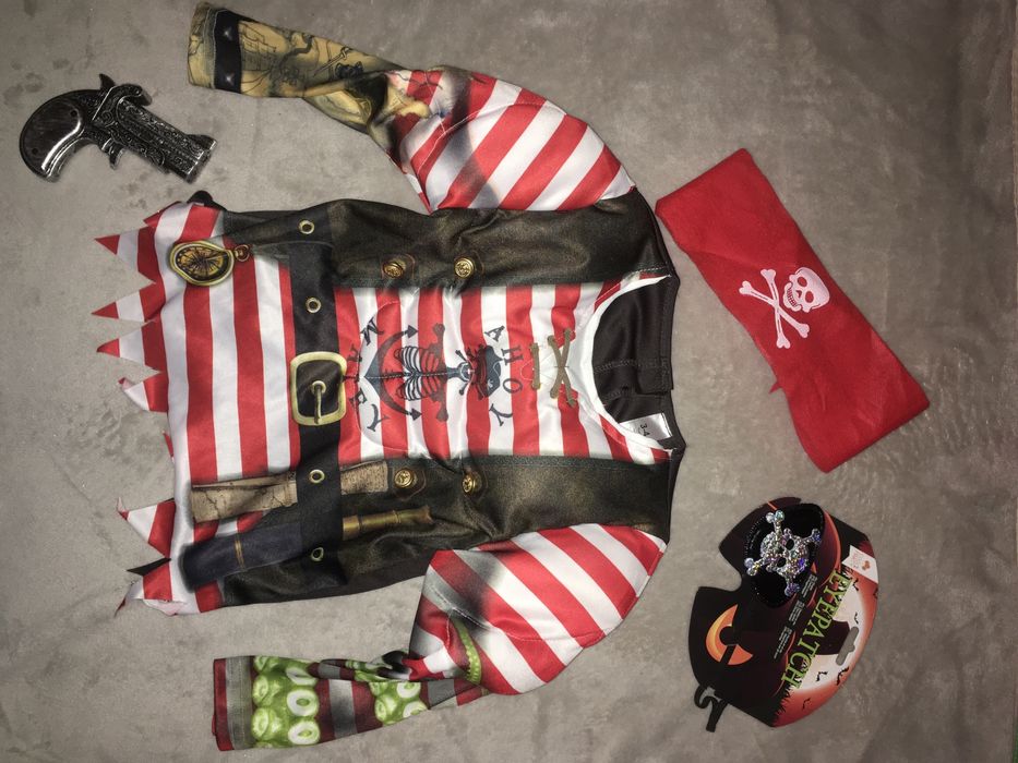 Przebranie karnawalowe / strój pirata z akcesoriami roz. 98/104