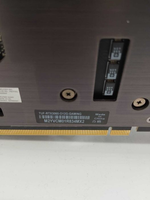 RTX 3060 12GB ASUS TUF Gaming – Excelente Estado