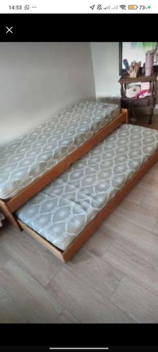 Cama Solteiro Bicama (Cama+ Gavetão Cama+ Colchão)