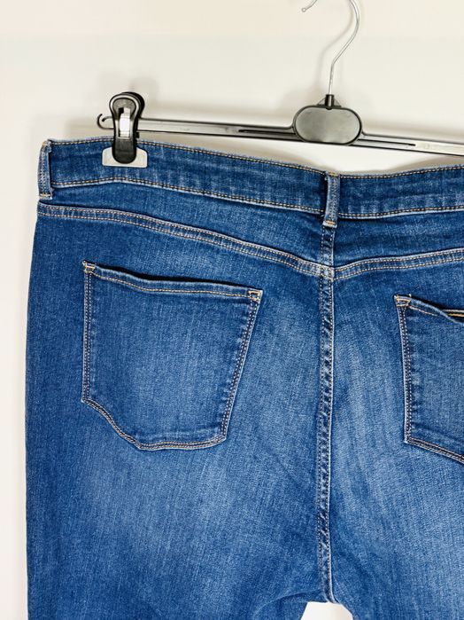 Ciemnoniebieskie jeansy skinny 5XL 50