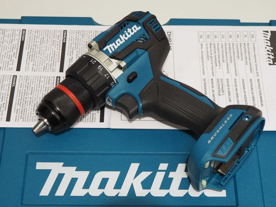 Wkretarka MAKITA DDF 484 bezszczotkowa 18v Belgia uchwyt metalowy ...