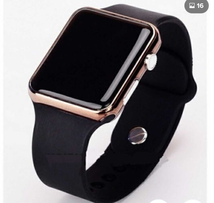 Relogios led,com armação de metal,quadrada, e pulseira siliconr,Novos