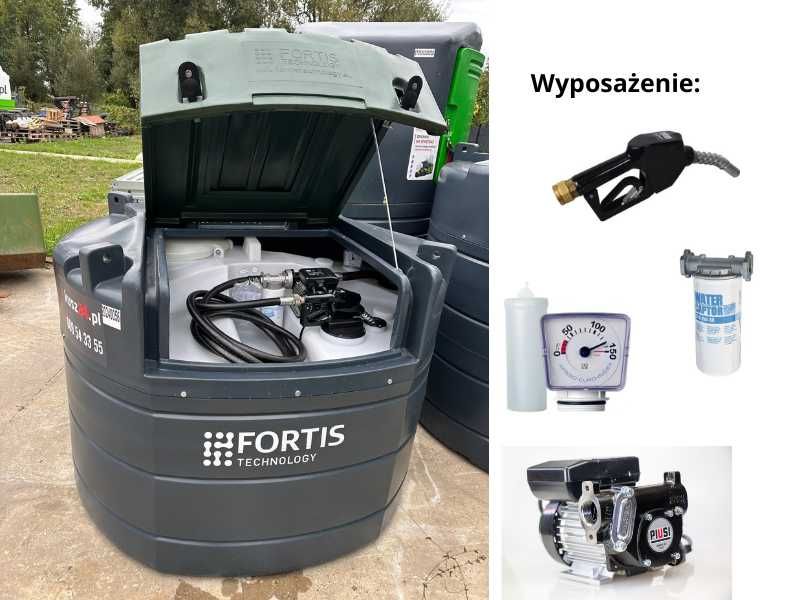 Zbiornik Dwupłaszczowy 1000 litrów FORTIS dostawa  diesel ropa