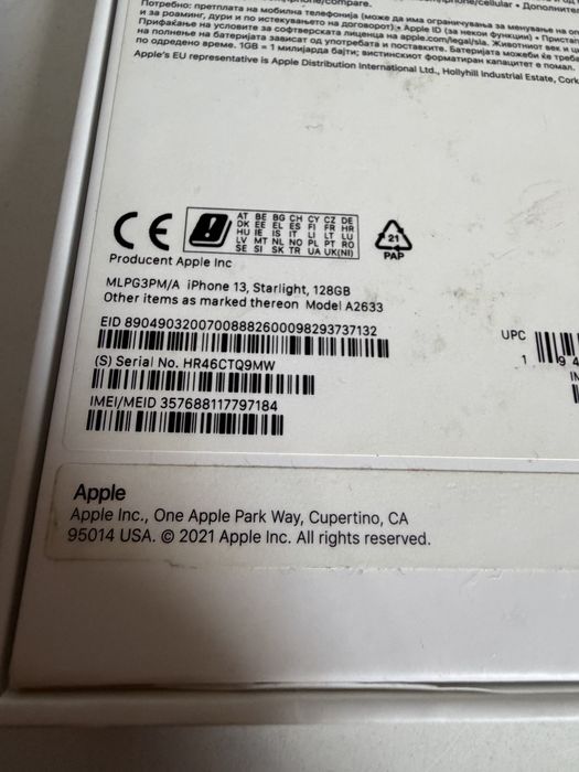 Bateria 100% iPhone 13 128gb Starlight Idealny