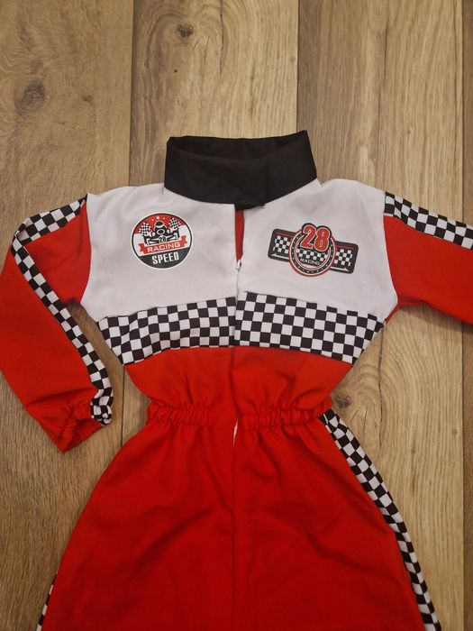 Strój karnawałowy kierowca rajdowy 90cm