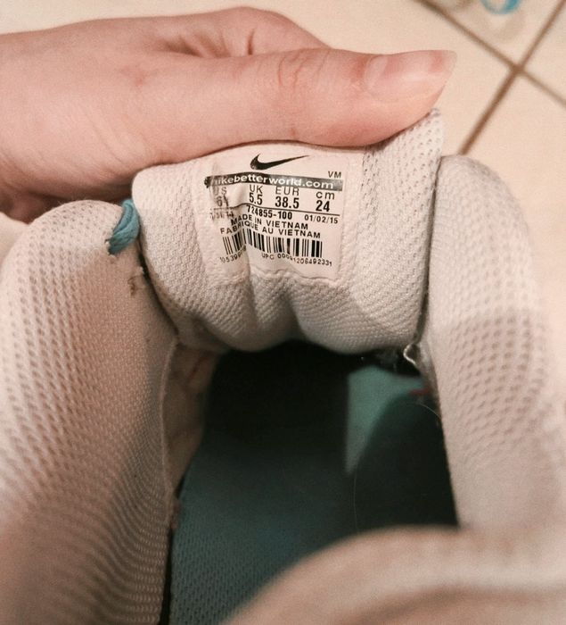 Buty sportowe sneakersy damskie Nike Air Max kolorowe r. 38.5