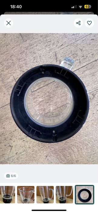 Copo vidro liquidificador Moulinex / Tefal - NOVO