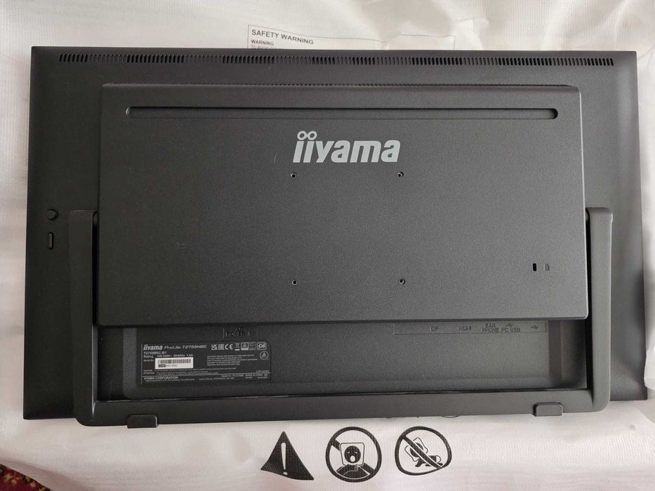 Monitor Iiyama 27″ 1080p IPS Touch 60Hz Colunas USB HDMI DisplayPort VESA
