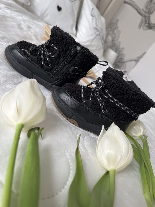 Śniegowce Emu Ugi kozaczki botki ocieplane 20/21 dziewczynka czarne