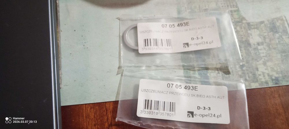 nowy uszczelniacz przewodu Opel 2 sztuki