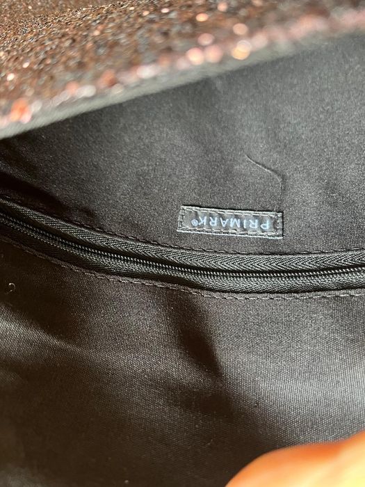 Bolsa castanha prateada Primark