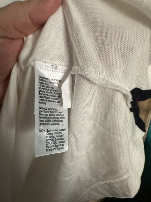 Koszulka biała  bawełna polówka duża rozmiar 3xl stan nowy