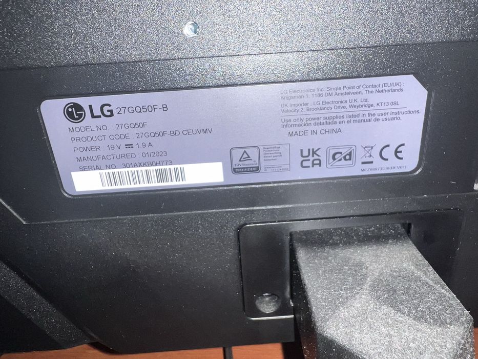 Monitor Lg 27GQ50F-B semi novo IPS 165hz