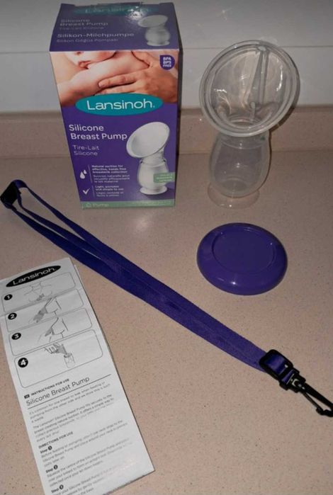 Coletor de Leite Materno Lansinoh em Silicone – Como Novo