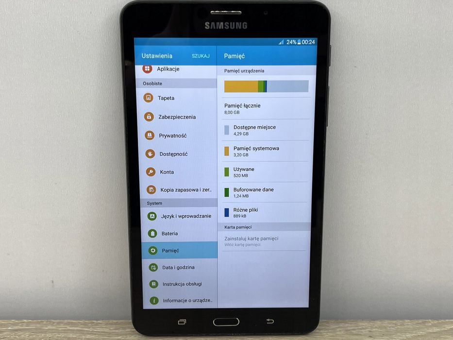 Tablet samsung galaxy sm-t285
