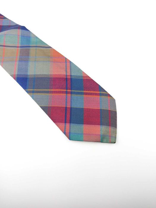 Basile czerwony kolorowy jedwabny krawat pi105