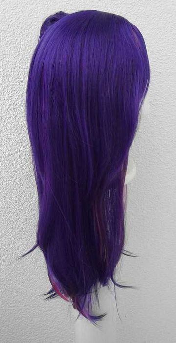Fioletowa peruka z kitką Ai Hoshino Oshi no Ko Twilight Sparkle wig