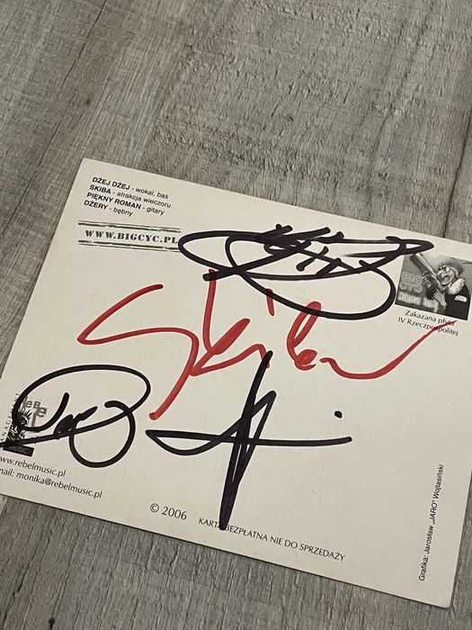 Autograf Big Cyc