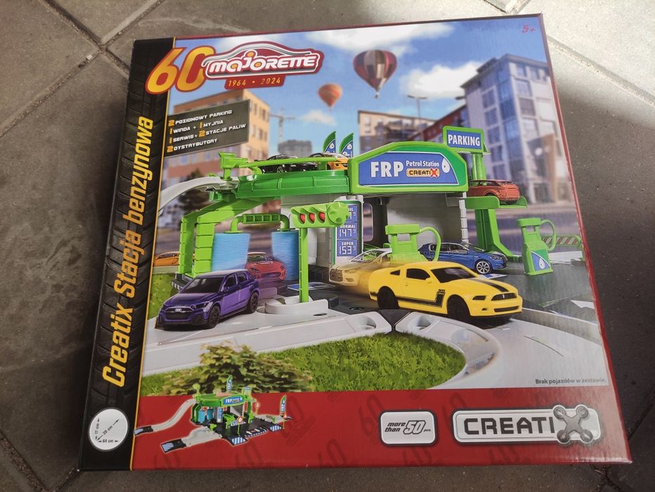 Majorette nowy zestaw Creatix stacja benzynowa