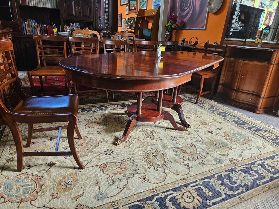 Mesa de sala estilo Imperio - extensível - Bom estado geral - Só a m