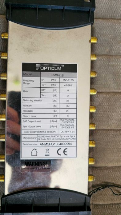 Multiswitch Opticum PMS 9x8
