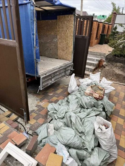 Вывоз мусора газель, Вывоз строительного мусора, Вывоз веток травы