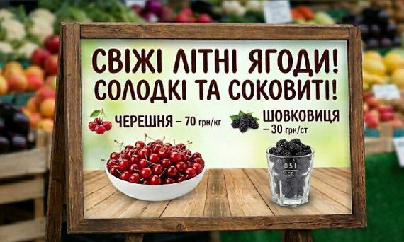 Черешня та шовковиця