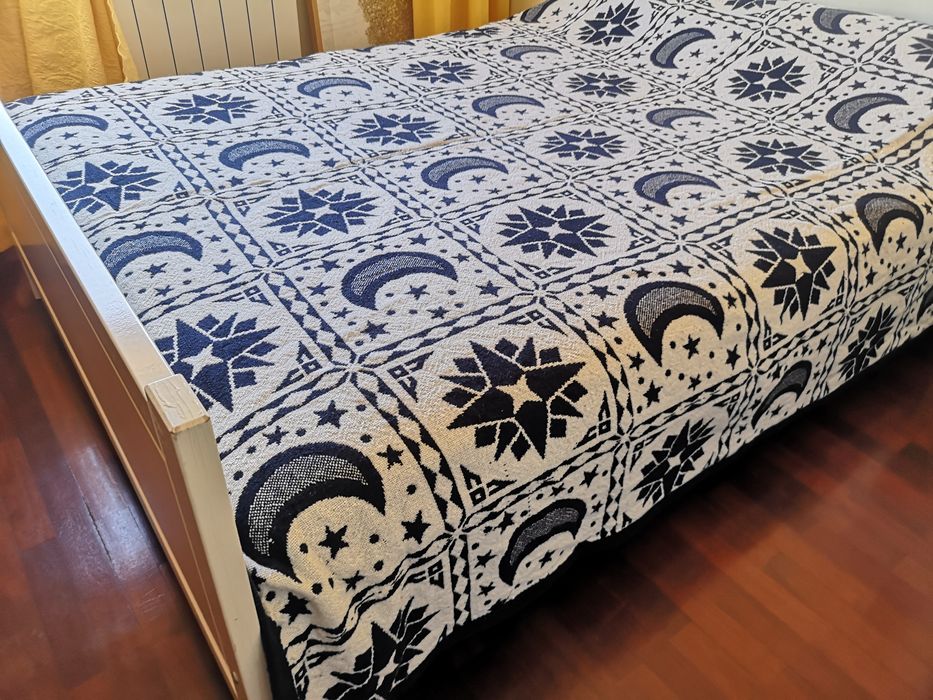 Colcha de cama de casal reversível