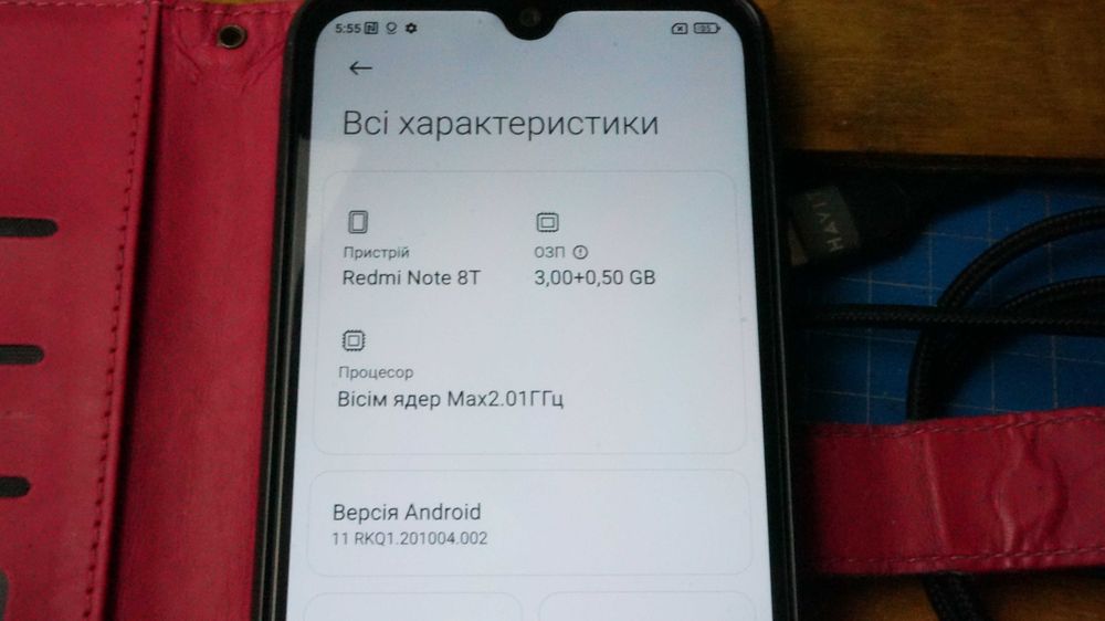 Xiaomi Redmi Note 8t 3Гб озп 32Гб