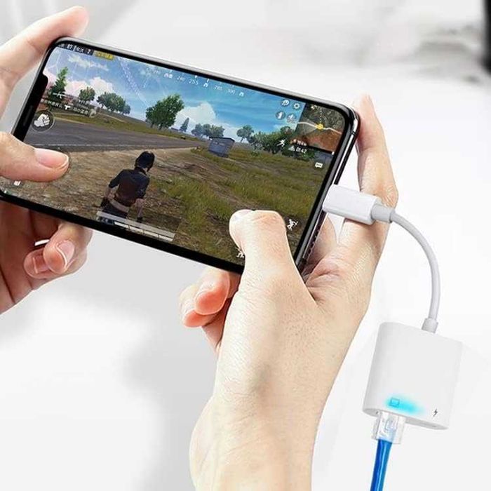 Adapter Przejściówka Kabel Lightning Ethernet Rj45 LAN iPhone iPad