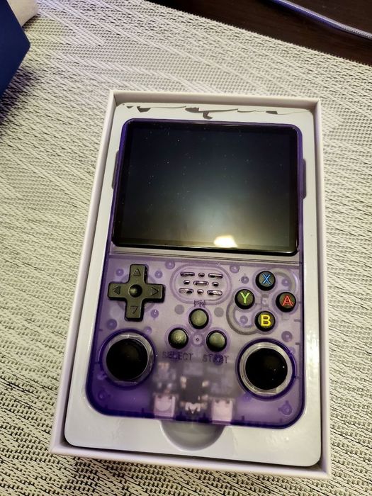 Портативна ігрова консоль Intex Data Frog R36S Retro Handheld Game Console 64Gb, Purple