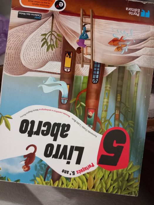 Livro e Caderno Atividades Português 5° Ano - Livro Aberto