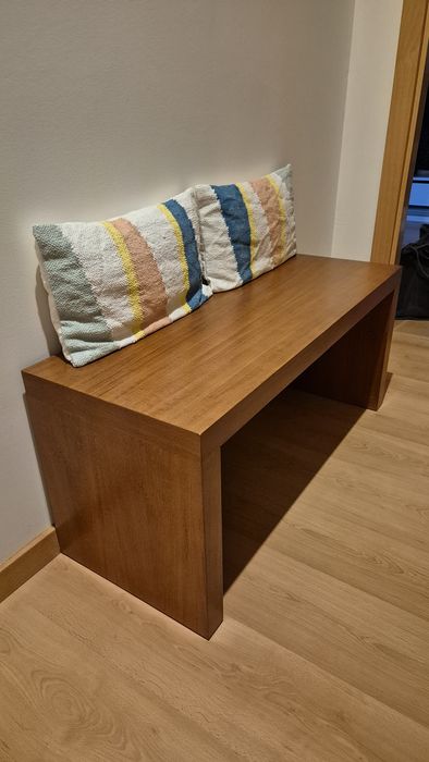 Banco  madeira castanho